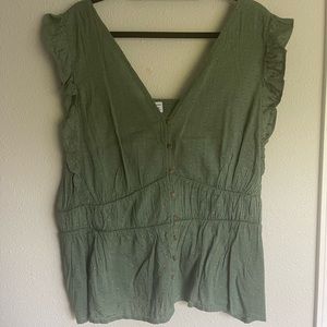 Old navy cap sleeved blouse